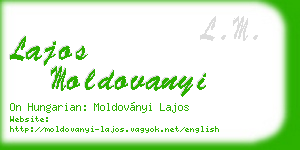 lajos moldovanyi business card